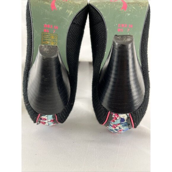 Poet License Girlhoodcore Ribbon Lace Heels Women's Size 7 Coquette Artwear - Picture 11 of 12